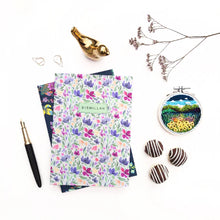 Load image into Gallery viewer, Lilac Floral Bismillah notebook