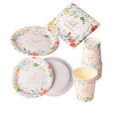 Load image into Gallery viewer, Floral Eid Mubarak tableware set