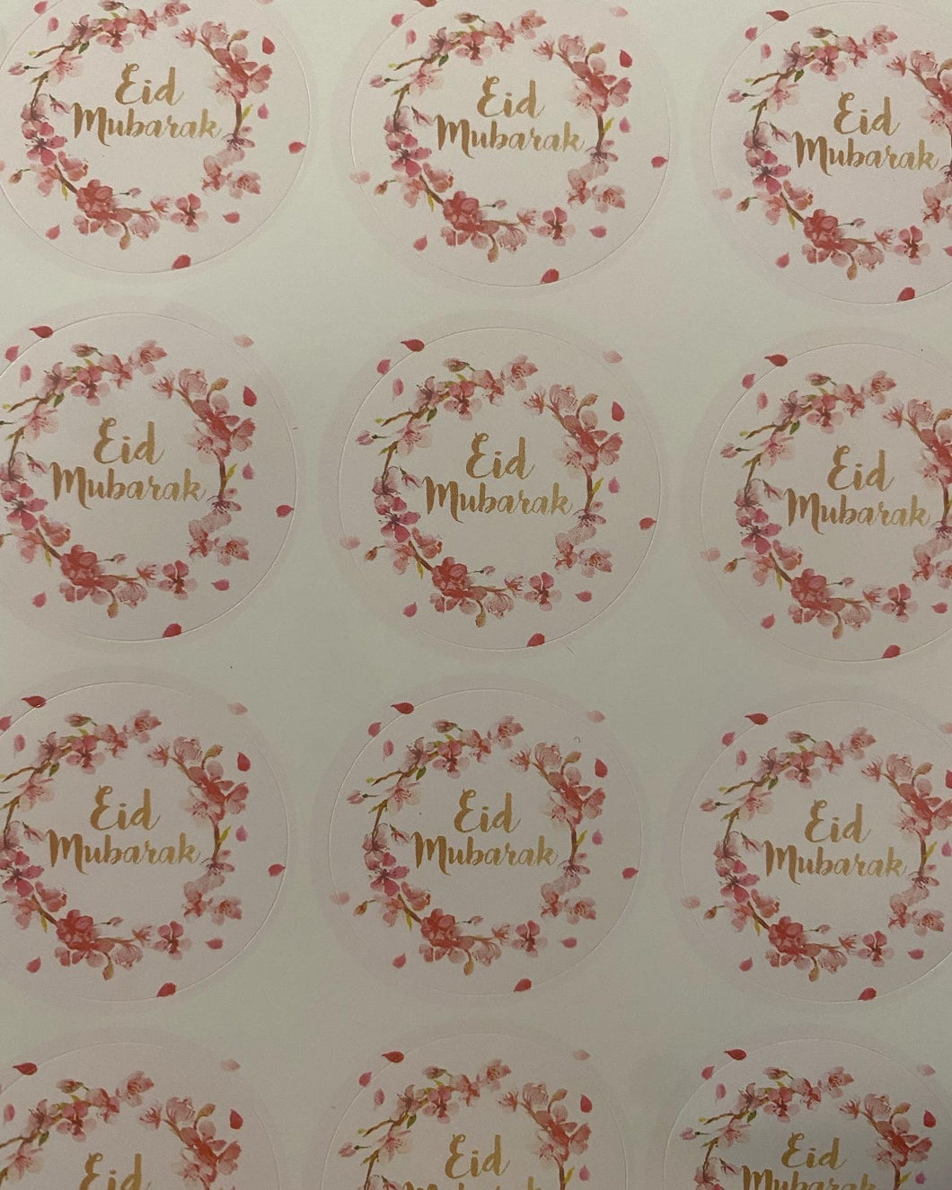 Floral Eid Mubarak stickers