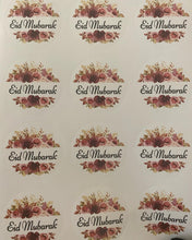 Load image into Gallery viewer, Floral Eid Mubarak stickers