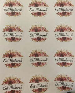 Floral Eid Mubarak stickers