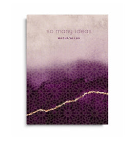 So many ideas notebook
