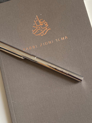 Silver engraved Rabbi zidni ilma pen