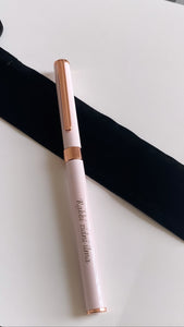 Pink engraved Rabbi zidni ilma pen