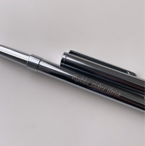 Silver engraved Rabbi zidni ilma pen