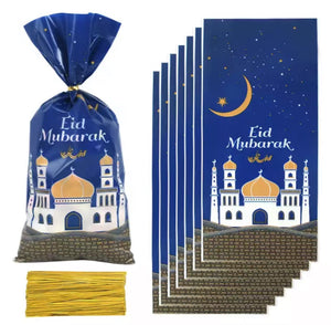 Navy blue Eid Mubarak treat bags