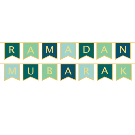 Ramadan Mubarak bunting - Gold
