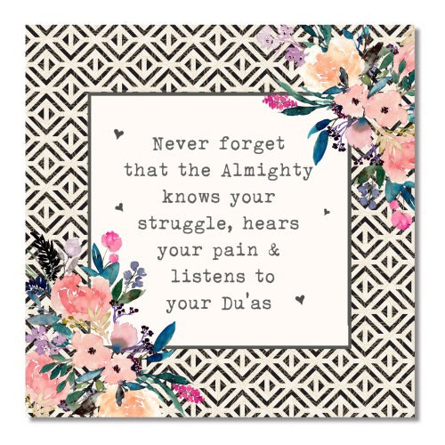 Geometric Islamic reminder card