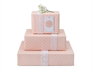 Blush pink love and duas gift wrap