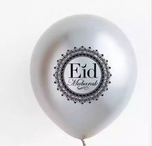 Load image into Gallery viewer, Eid Mubarak balloons - silver