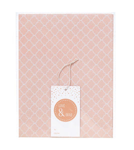 Blush pink love and duas gift wrap