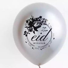 Load image into Gallery viewer, Eid Mubarak balloons - silver